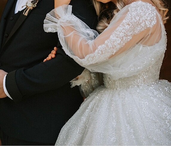 Güpür Dantel Gelinlik - Görsel 2