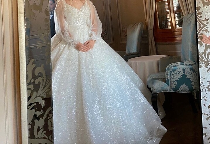 Güpür Dantel Gelinlik - Görsel 4