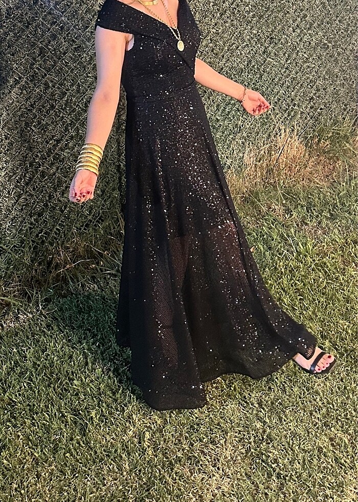 Pul payet abiye - Görsel 2