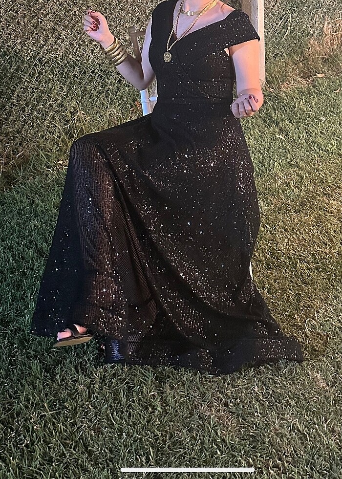 Pul payet abiye - Görsel 3