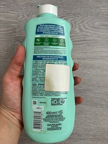 Garnier Güneş kremi