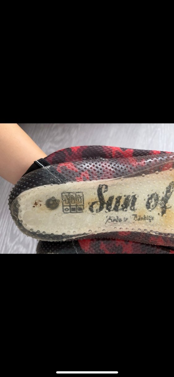 Kırmızı Yılan Desenli Erkek Su Ayakkabısı - Görsel 4