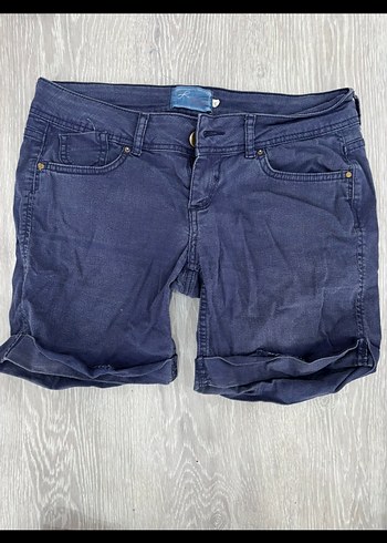 38 Beden Kadın Lacivert Mini Denim Şort