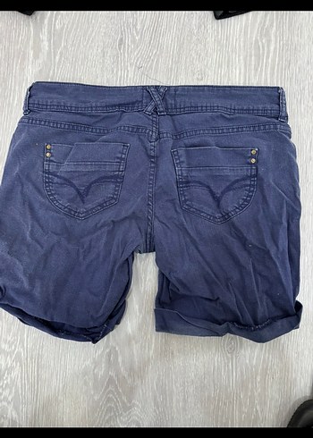 LC Waikiki Kadın Lacivert Mini Denim Şort