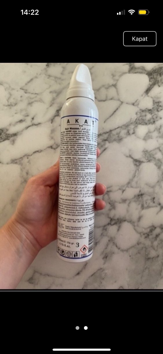 200 ml Extra Hold Saç Köpüğü - Görsel 2