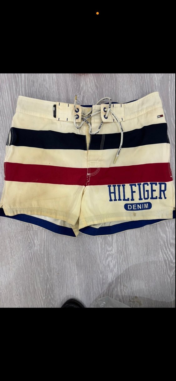 Beyaz Mini Erkek Mayo Şortu - Hilfiger Denim - Görsel 2