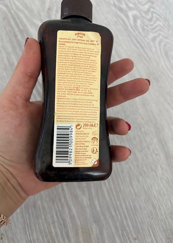 Diğer Hawaiian Tropic SPF 10 Kuru Sprey Güneş Yağı