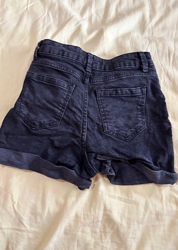 LC Waikiki Düğmeli Siyah Mini Kot Şort