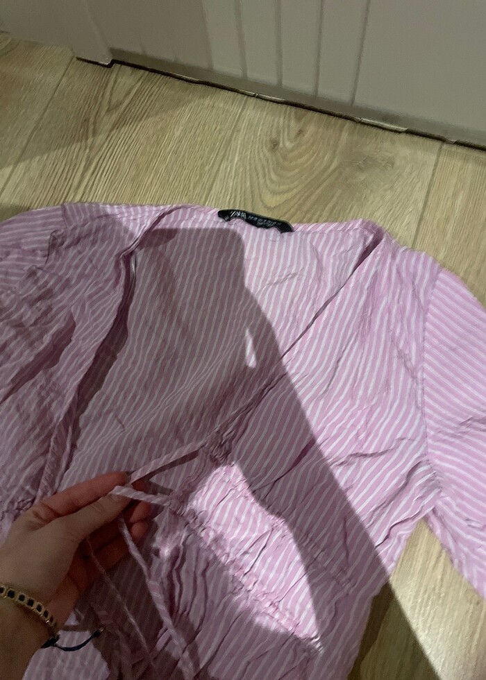 Zara baglama detayli top - Görsel 3