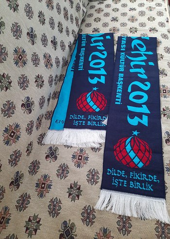 Diğer Eskişehir Türk Dünyası Atkı 2013 Turkuaz Mavi
