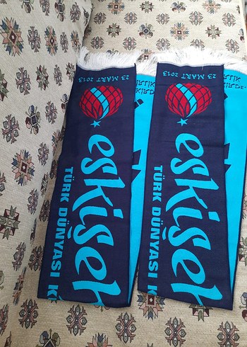 Eskişehir Türk Dünyası Atkı 2013 Turkuaz Mavi