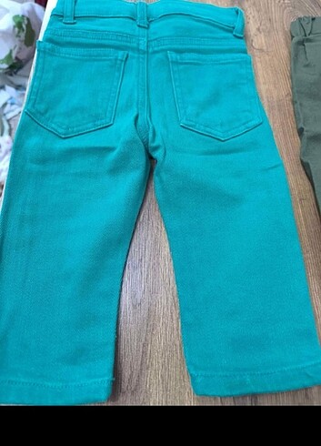 12-18 Ay Beden yeşil Renk 2Adet pantalon