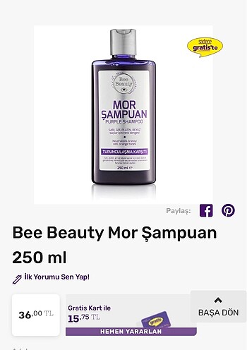 mor şampuan bee beauty