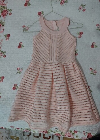 7 Yaş Beden Lcw 7 8 yaş toz pembe pudra elbise