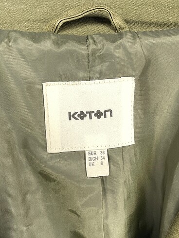 36 Beden haki Renk Koton Trenchcoat %70 İndirimli.