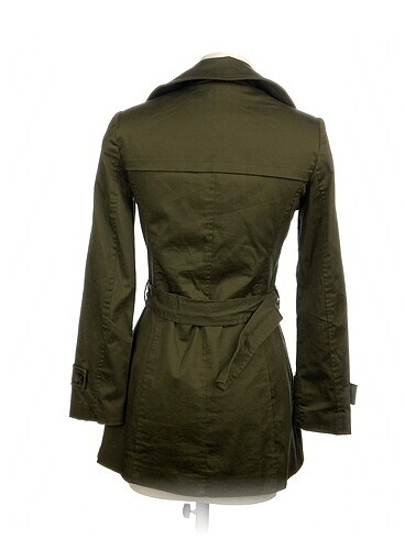 36 Beden Koton Trenchcoat %70 İndirimli.