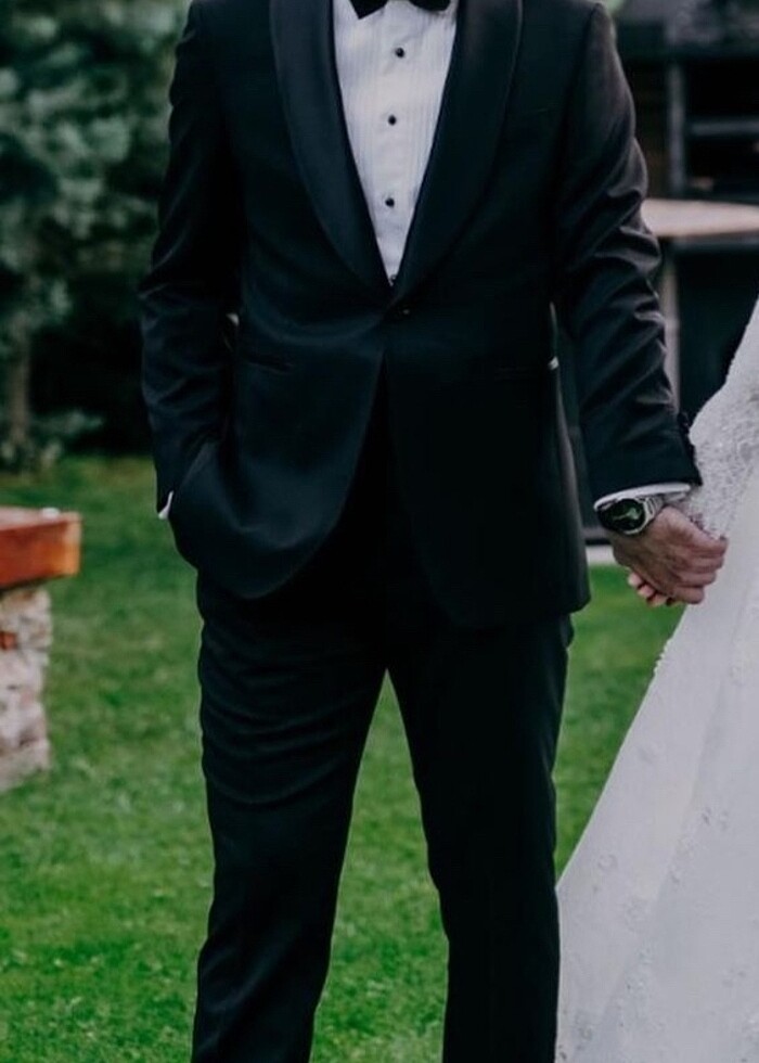 Smokin takım elbise 46 beden - Görsel 4