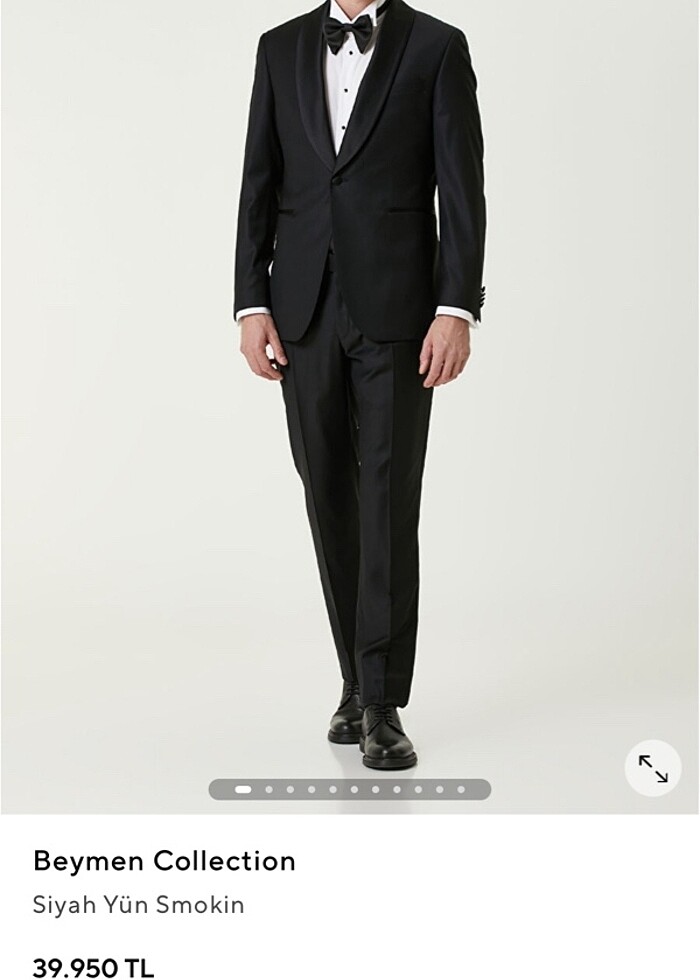 Smokin takım elbise 46 beden - Görsel 2