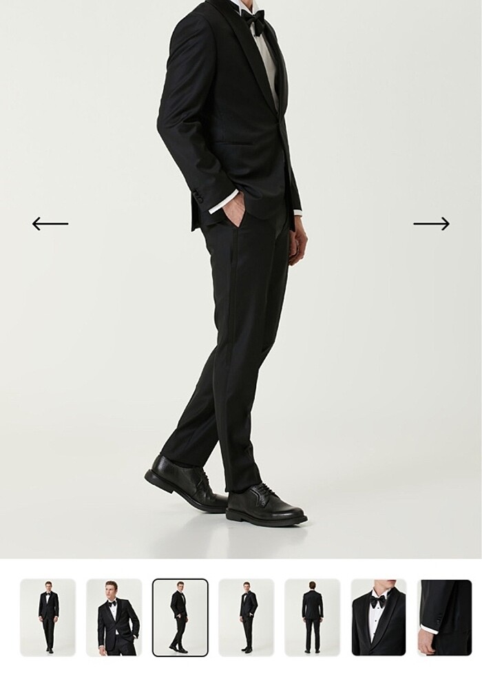 Smokin takım elbise 46 beden - Görsel 3