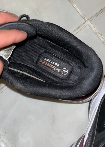 Siyah Bağcıklı yüksek taban Kadın Spor Ayakkabı - Görsel 7