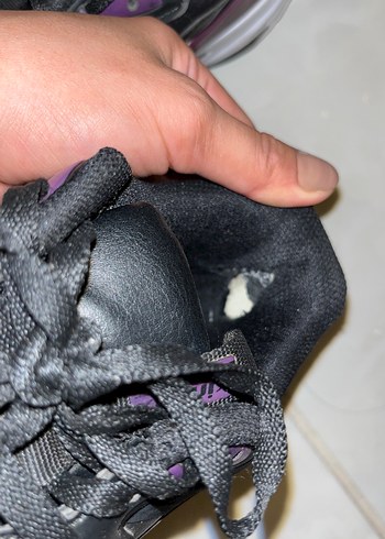 Siyah Bağcıklı yüksek taban Kadın Spor Ayakkabı - Görsel 5