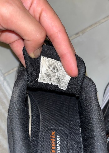 Siyah Bağcıklı yüksek taban Kadın Spor Ayakkabı - Görsel 6