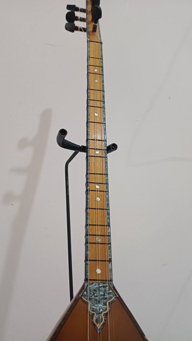 Parlak Bej kısa Saplı Bağlama - Görsel 3