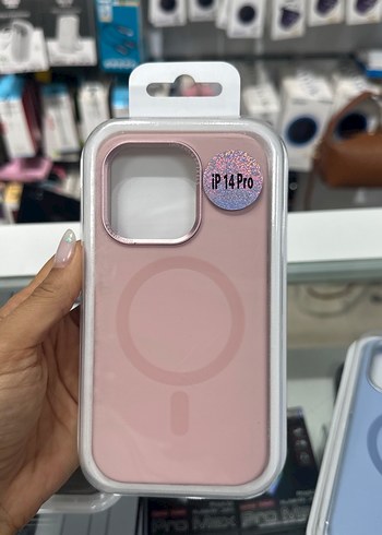 Apple iP14Pro Mavi Butonlu Kılıf - Görsel 2