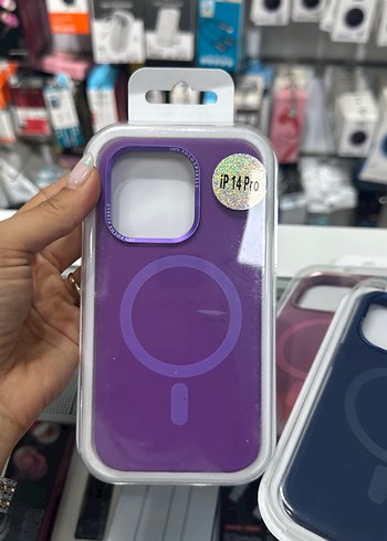 Apple iP14Pro Mavi Butonlu Kılıf - Görsel 6