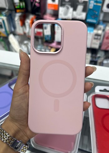 Apple Pembe Parlak iPhone 16 Pro Max Kılıfı - Görsel 5