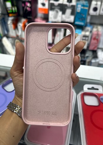 Apple Pembe Parlak iPhone 16 Pro Max Kılıfı - Görsel 6