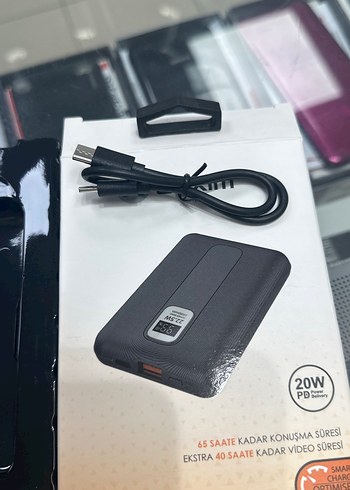 Dexim 10.000mAh Gösterge Slim Powerbank Siyah - Görsel 4