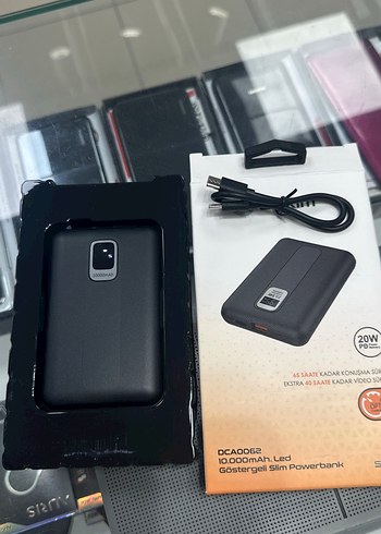 Dexim 10.000mAh Gösterge Slim Powerbank Siyah - Görsel 5