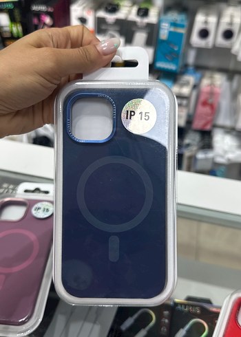 Apple Pembe Düğmeli Telefon Kılıfı 15 - Görsel 3