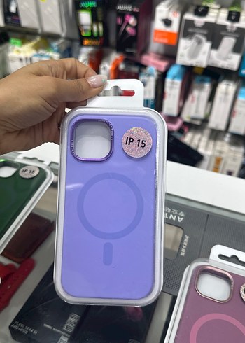 Apple Pembe Düğmeli Telefon Kılıfı 15 - Görsel 5