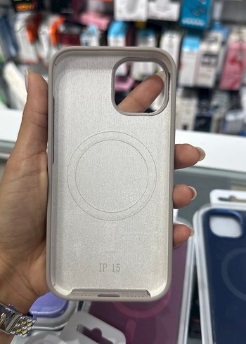 Apple Pembe Düğmeli Telefon Kılıfı 15 - Görsel 9