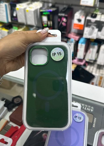 Apple Pembe Düğmeli Telefon Kılıfı 15 - Görsel 6