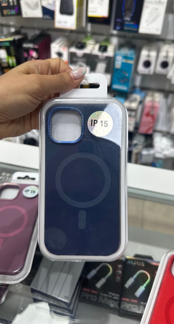 Apple Pembe Düğmeli Telefon Kılıfı 15 - Görsel 3