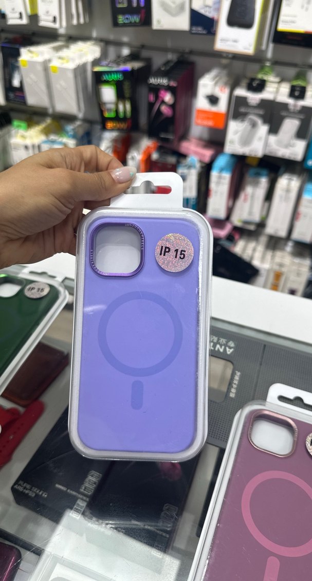 Apple Pembe Düğmeli Telefon Kılıfı 15 - Görsel 5