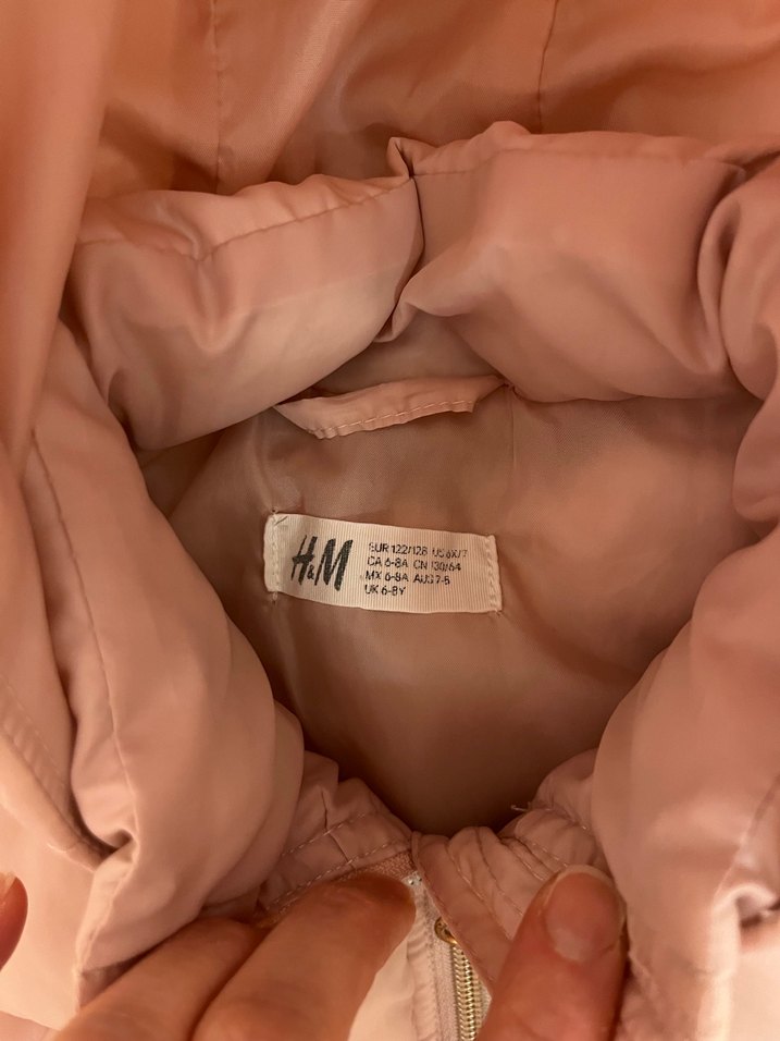 Kız Çocuk Pembe Kapüşonlu Fermuarlı Yelek - Görsel 4