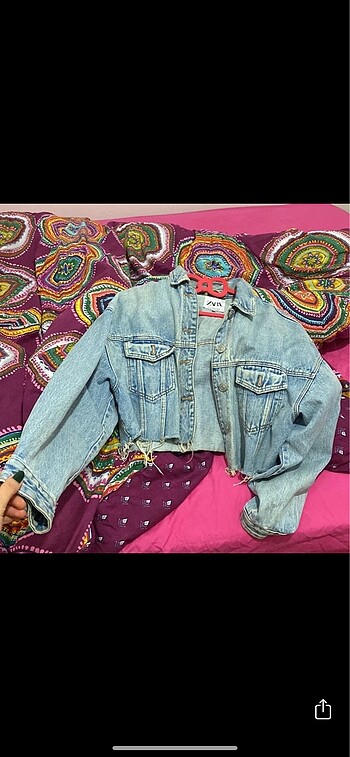 Zara crop kot ceket