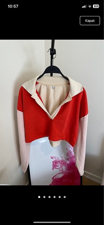 oysho crop sweat
