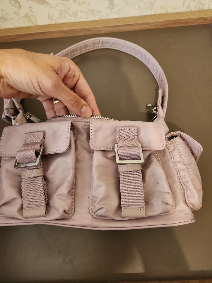 lila Pastel Renkli Tokalı Kadın Çanta zara - Görsel 4