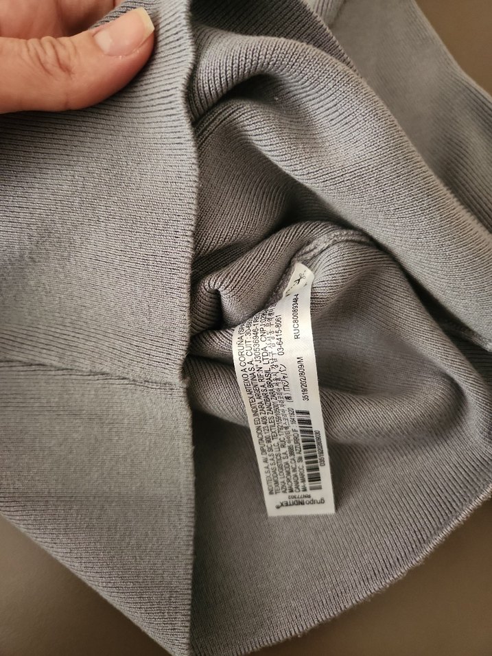 Gri Kadın İnce Örgü Kısa Kazak zara marka - Görsel 3