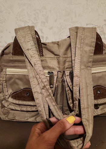 Bej Deri Tokalı Kadın Çanta ççs marka - Görsel 8