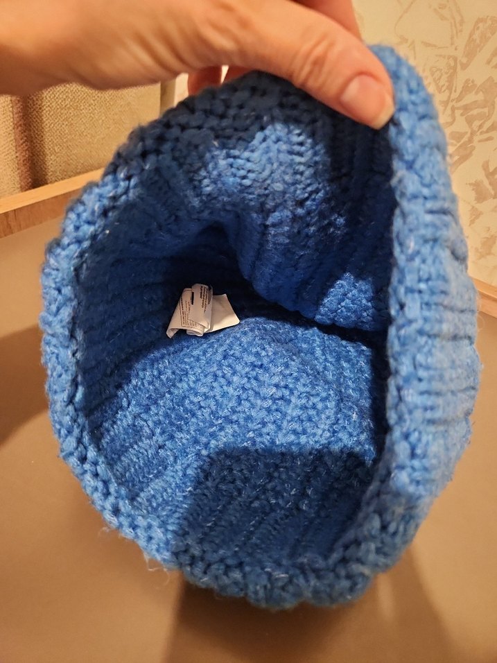 Mavi Kadın Örgü Bere - Görsel 5