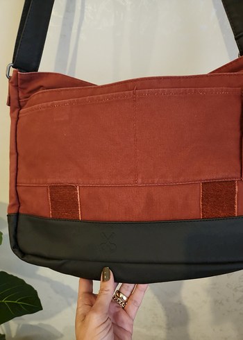 Kırmızı Erkek Omuz Çantası Tokalı KAFT - Görsel 7