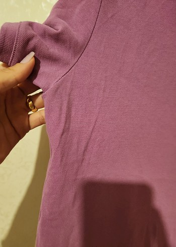 Erkek Mor Kısa Kollu Polo Tişört - Görsel 6