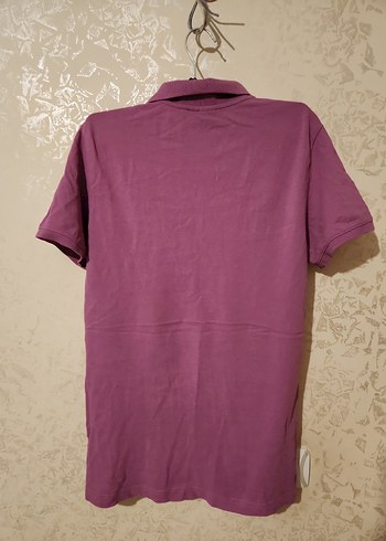 Erkek Mor Kısa Kollu Polo Tişört - Görsel 5