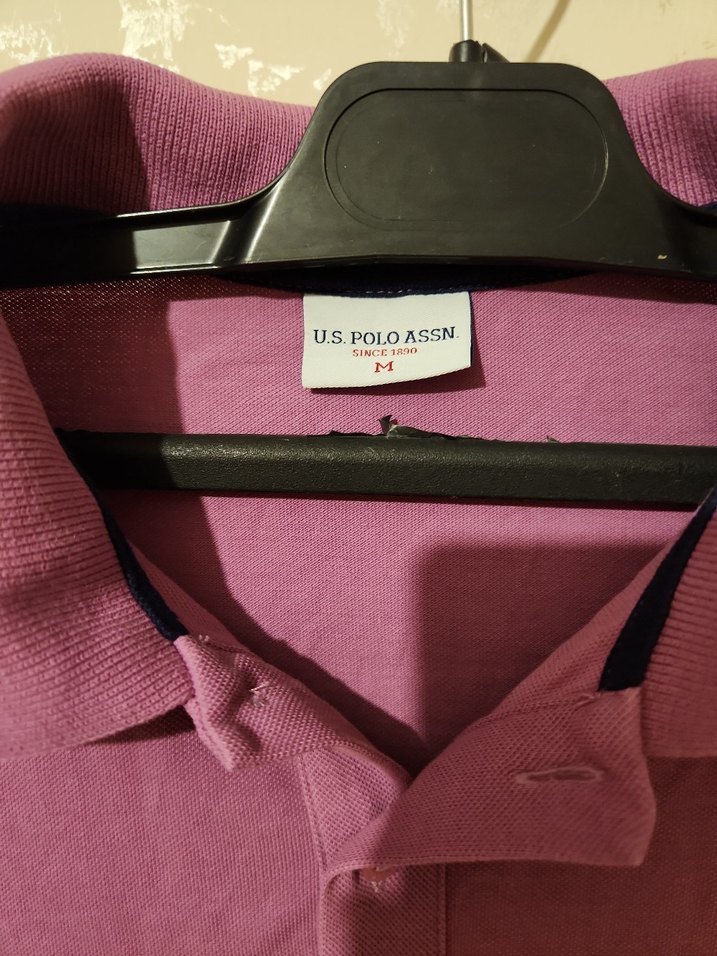 Erkek Mor Kısa Kollu Polo Tişört - Görsel 2